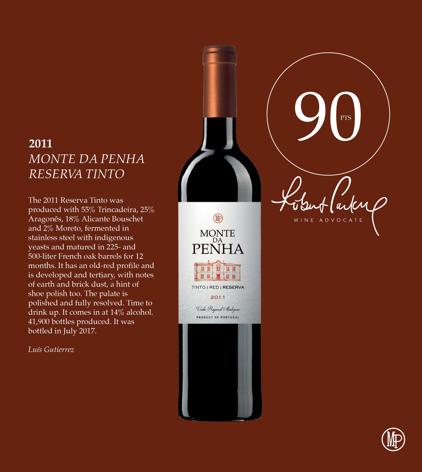 Monte da Penha Reserva Tinto 2011